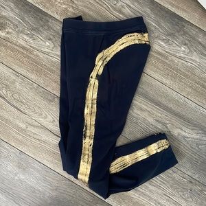Freddy navy with golden details leggings
